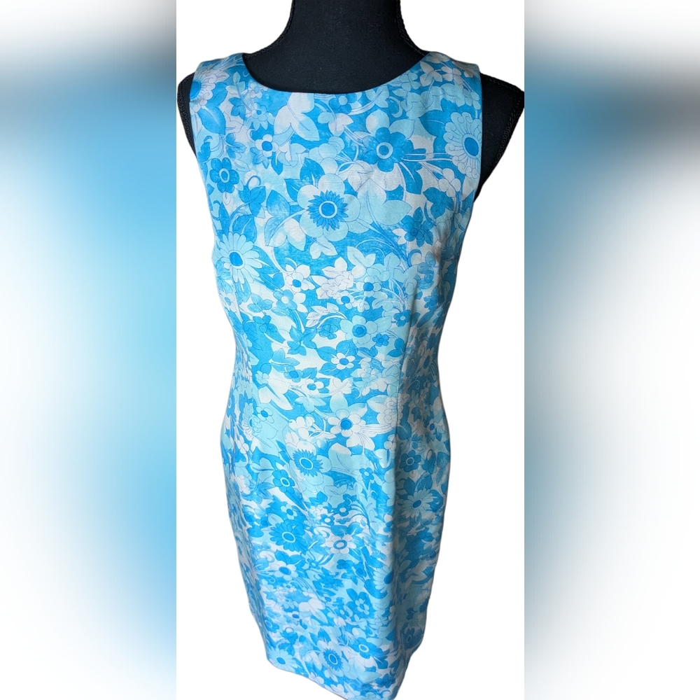 Talbots Petites Pure Silk Floral Dress